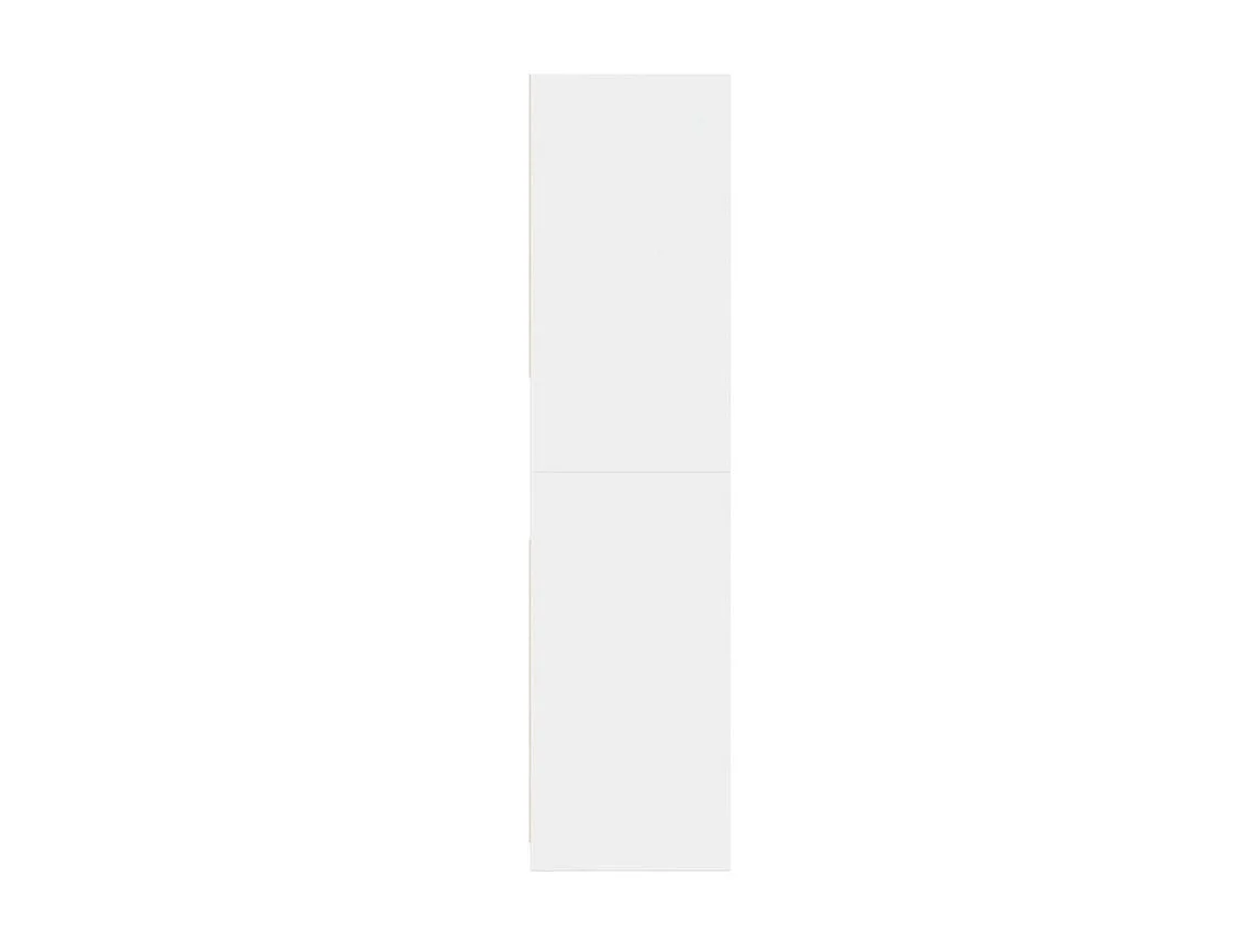 Armoire dressing 1 penderie 3 étagère 80cm - Collection Klozer-Blanc
