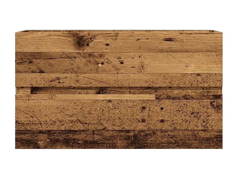 Armoire de salle de bain suspendue vieux bois bois d'ingénierie