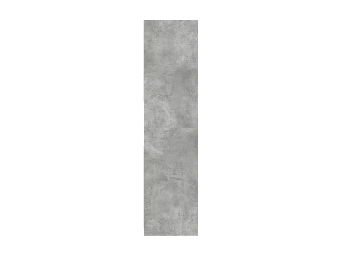 Armoire dressing 1 penderie 3 étagères 80cm - Collection Klozer-Gris béton