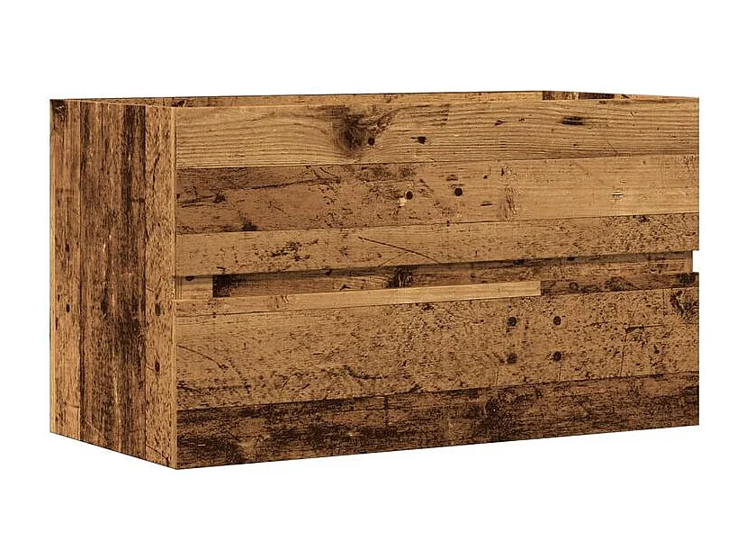 Armoire d'évier vieux bois 90x38,5x45 bois d'ingénierie