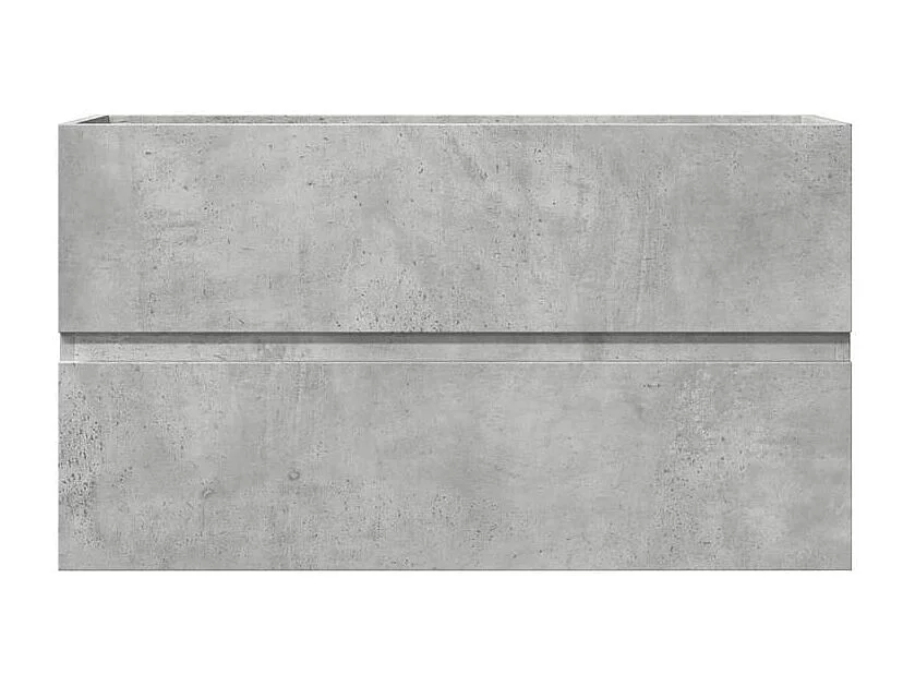 Armoire de salle de bain suspendue gris béton bois d'ingénierie