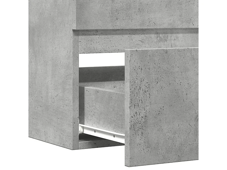 Armoire de salle de bain suspendue gris béton bois d'ingénierie