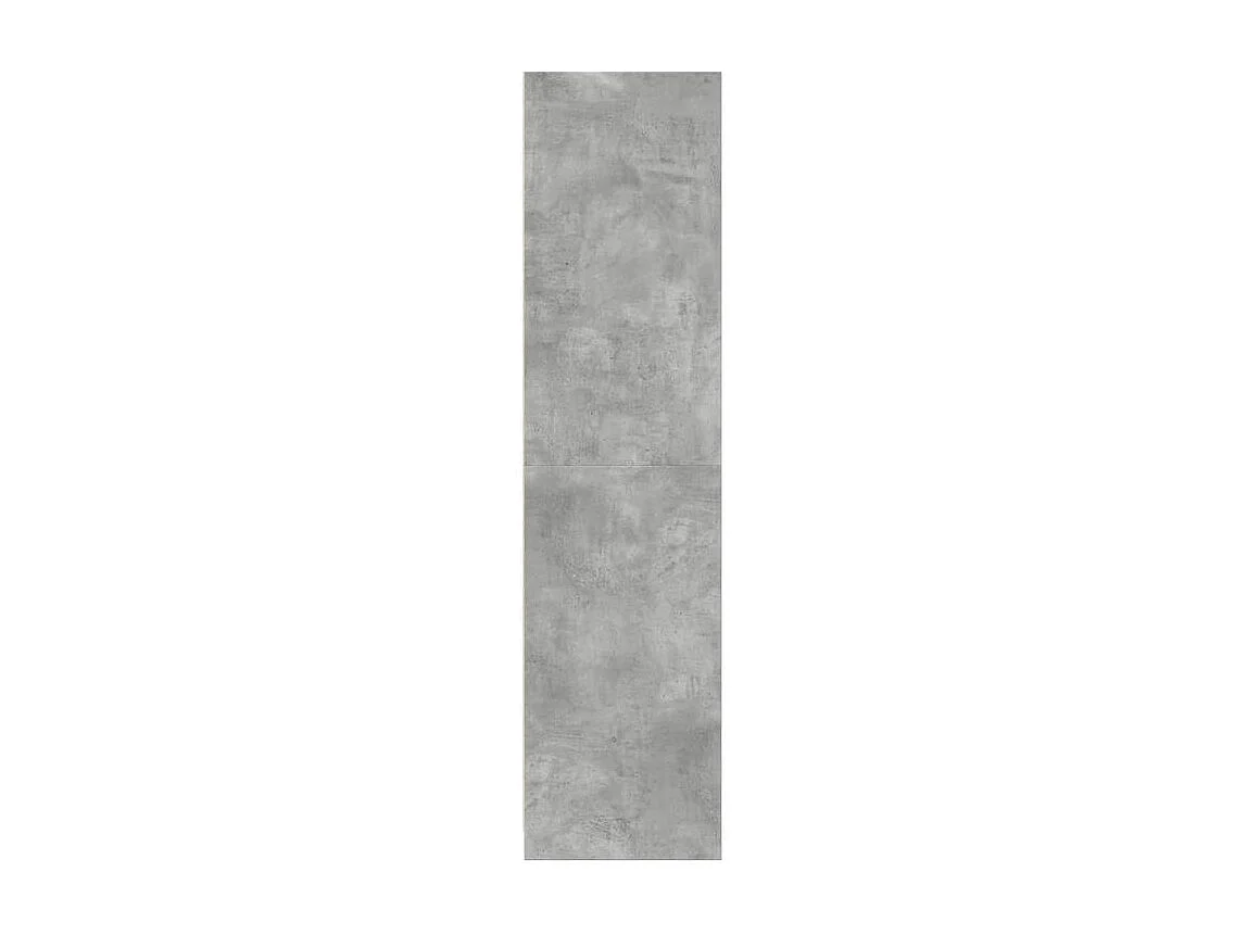 Armoire dressing 1 penderie 3 étagère 30cm - Collection Klozer-Gris béton
