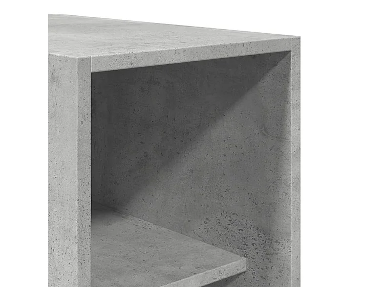 Armoire dressing 1 penderie 3 étagère 30cm - Collection Klozer-Gris béton