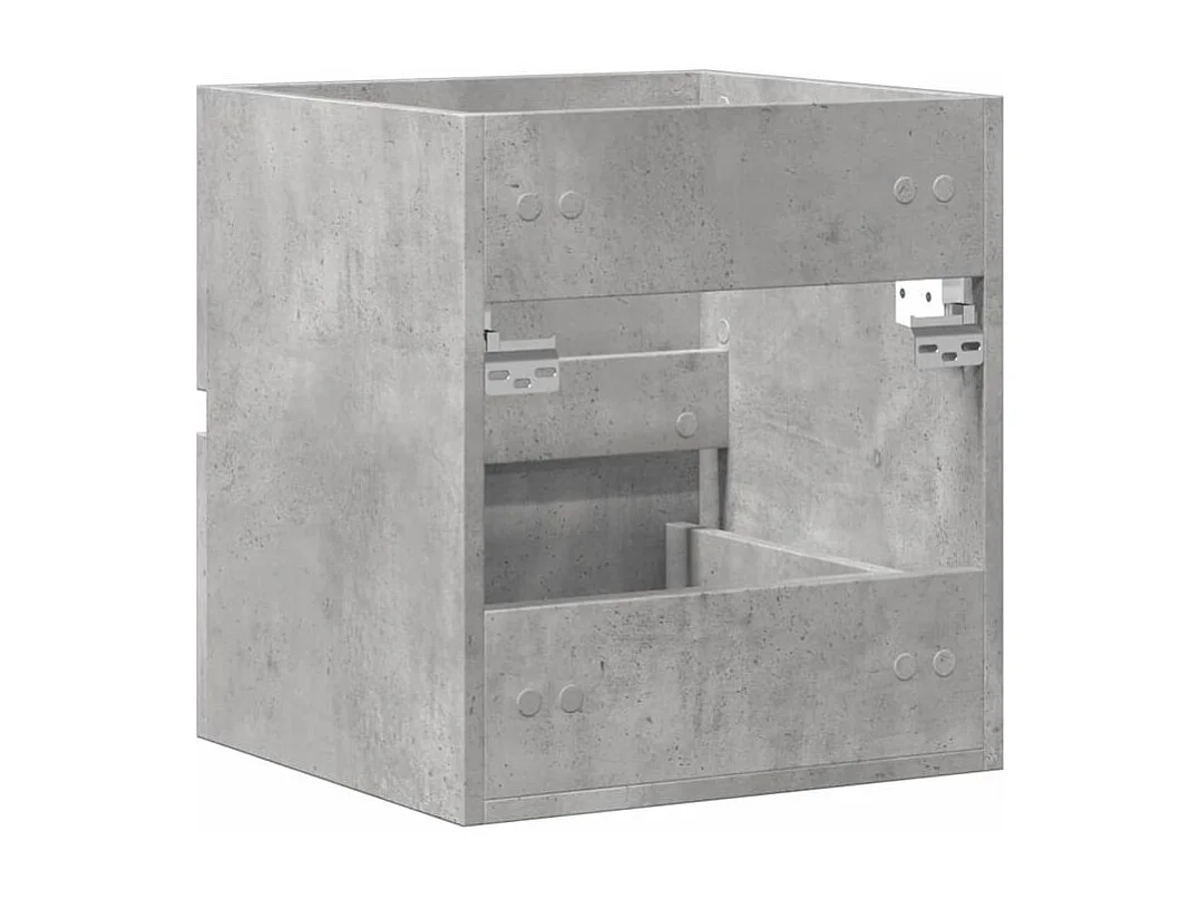 Armoire d'évier Gris béton 41x38,5x45 Bois d’ingénierie