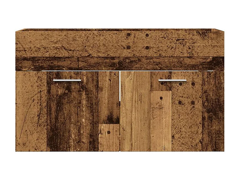 Armoire lavabo de salle de bain vieux bois bois d'ingénierie