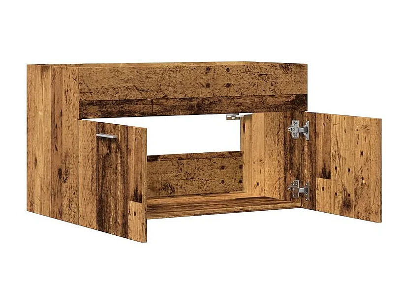 Armoire lavabo de salle de bain vieux bois bois d'ingénierie