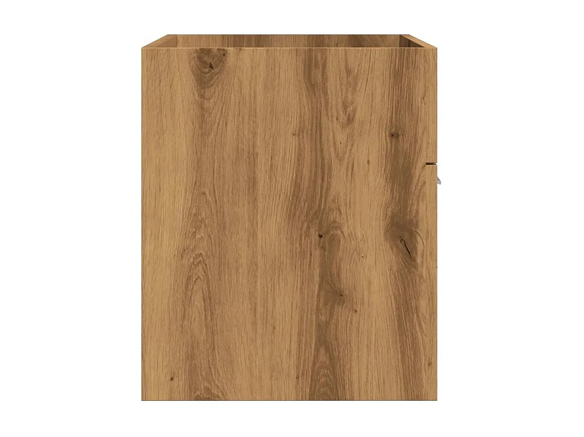 Armoire lavabo de salle de bain chêne artisanal bois ingénierie