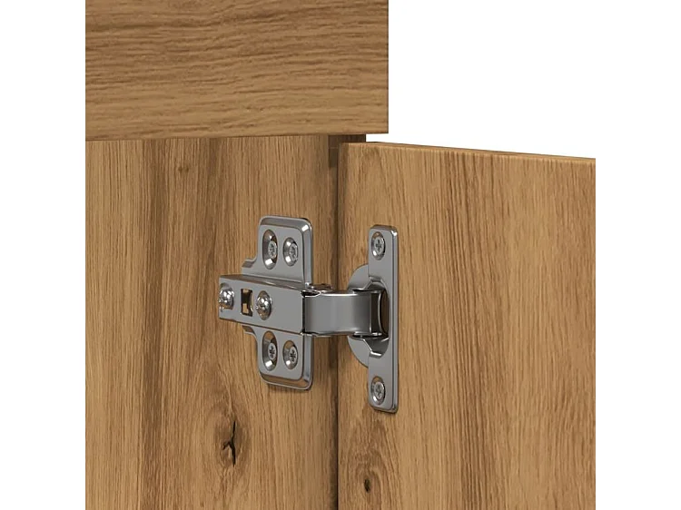 Armoire lavabo de salle de bain chêne artisanal bois ingénierie