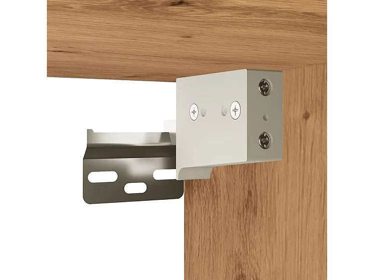 Armoire lavabo de salle de bain chêne artisanal bois ingénierie