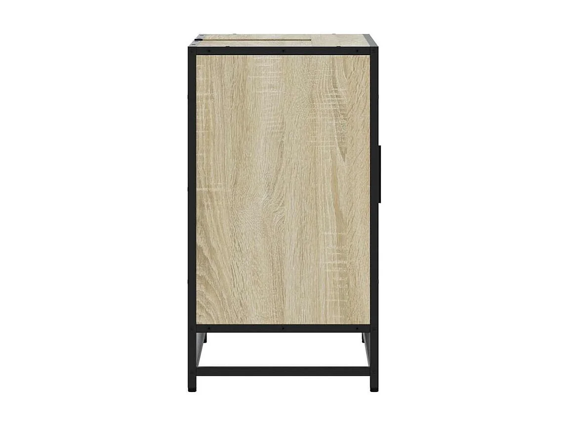 Armoire lavabo de salle de bain chêne sonoma bois d'ingénierie