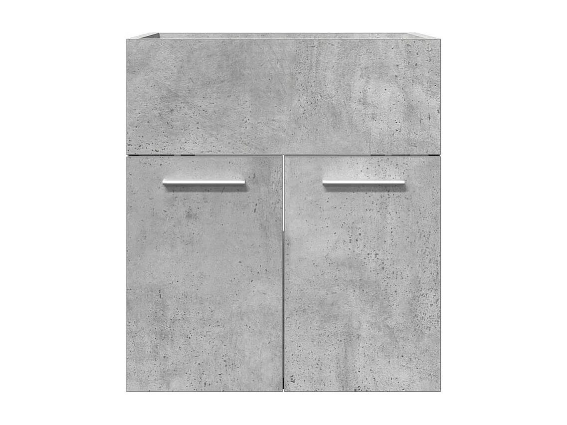 Armoire de lavabo de salle de bain gris béton 41x38,5x46