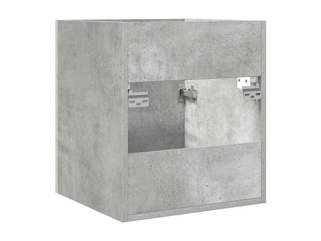 Armoire de lavabo de salle de bain gris béton 41x38,5x46