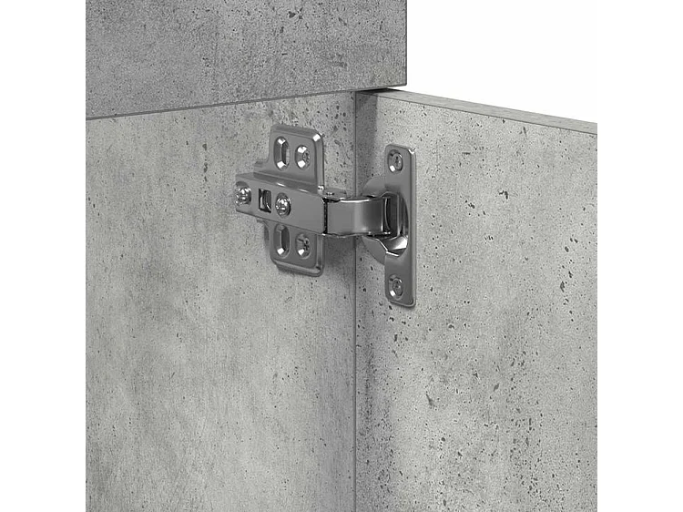 Armoire de lavabo de salle de bain gris béton 41x38,5x46