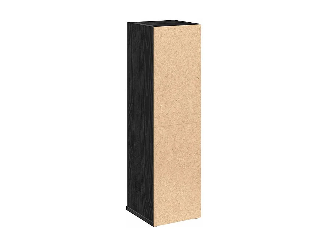 Meuble de salle de bain avec porte-rouleau noir 20,5x22x72