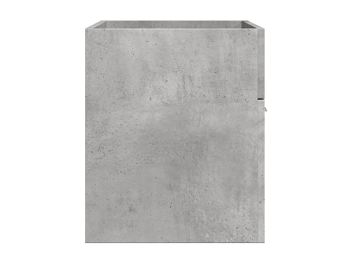 Armoire de lavabo de salle de bain gris béton bois d'ingénierie