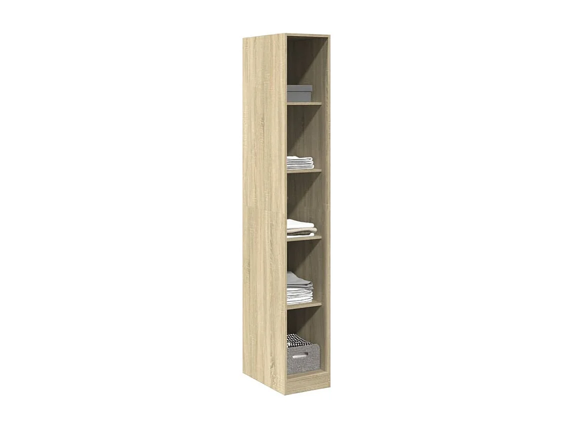 Armoire dressing 4 étagère 30cm - Collection Taken-Chêne clair