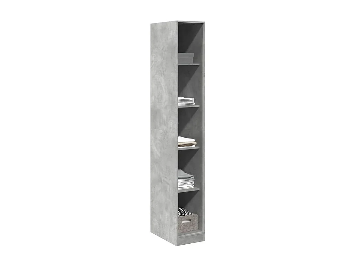 Armoire dressing 4 étagère 30cm - Collection Taken-Gris béton
