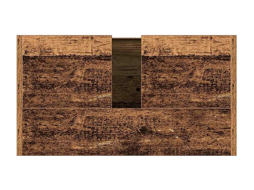 Armoire lavabo de salle de bain vieux bois 60x33x60