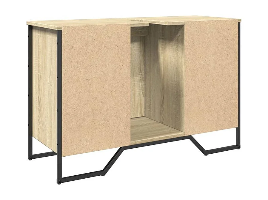 Armoire lavabo de salle de bain chêne sonoma 91x35x60