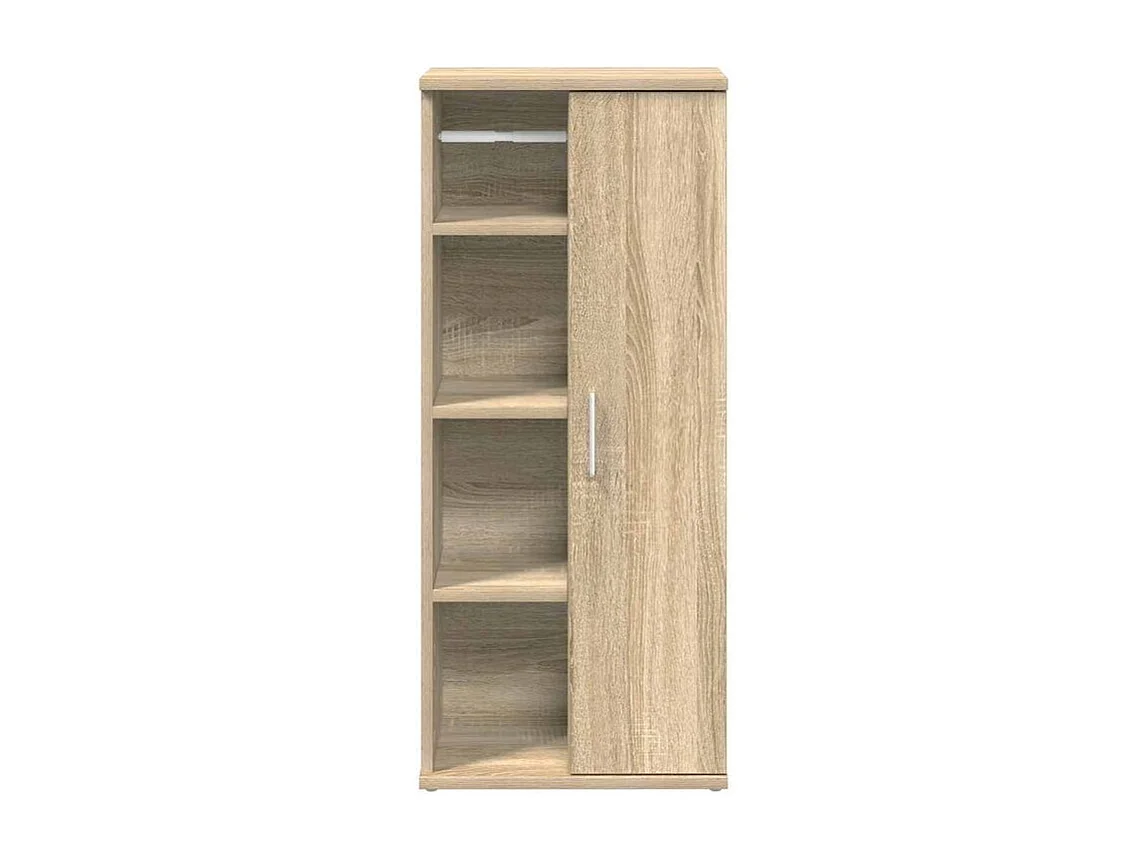 Meuble de salle de bain avec porte-rouleau chêne sonoma