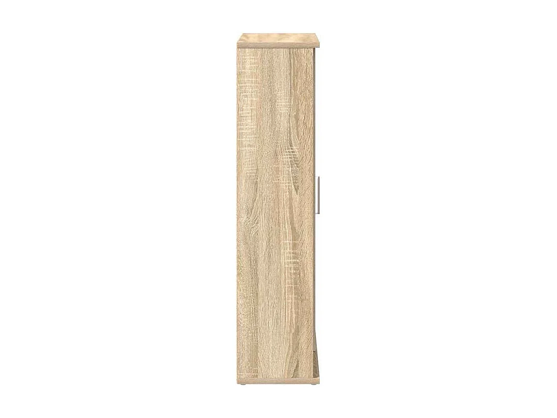 Meuble de salle de bain avec porte-rouleau chêne sonoma
