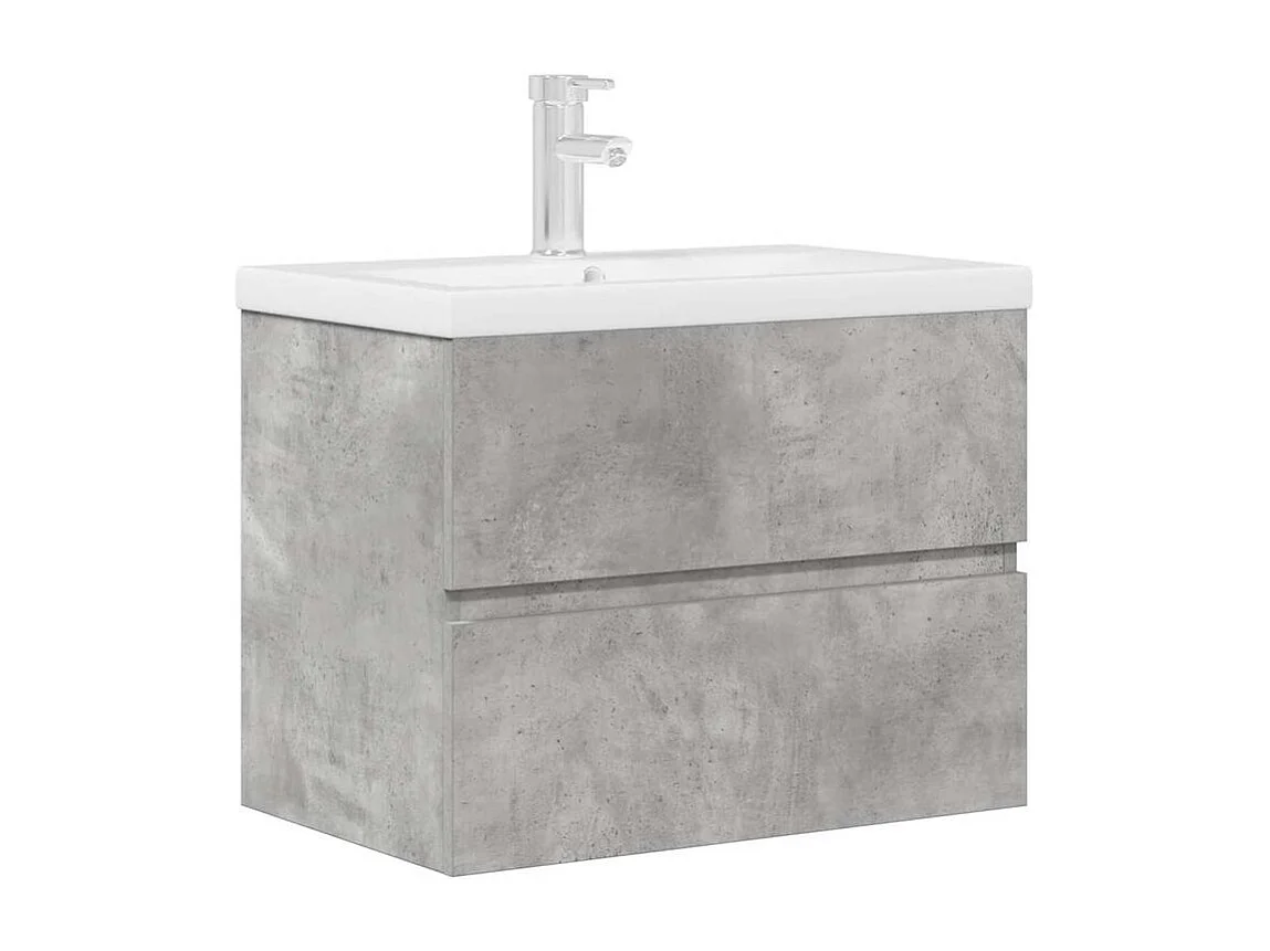 Ensemble de meuble de salle de bain 2 pc gris béton