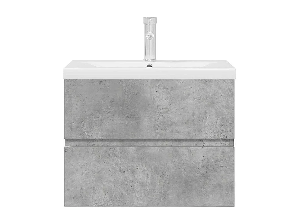 Ensemble de meuble de salle de bain 2 pc gris béton