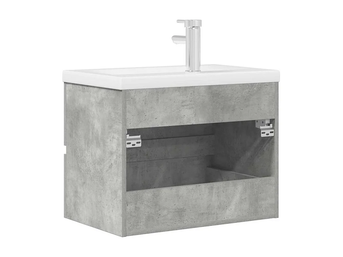 Ensemble de meuble de salle de bain 2 pc gris béton