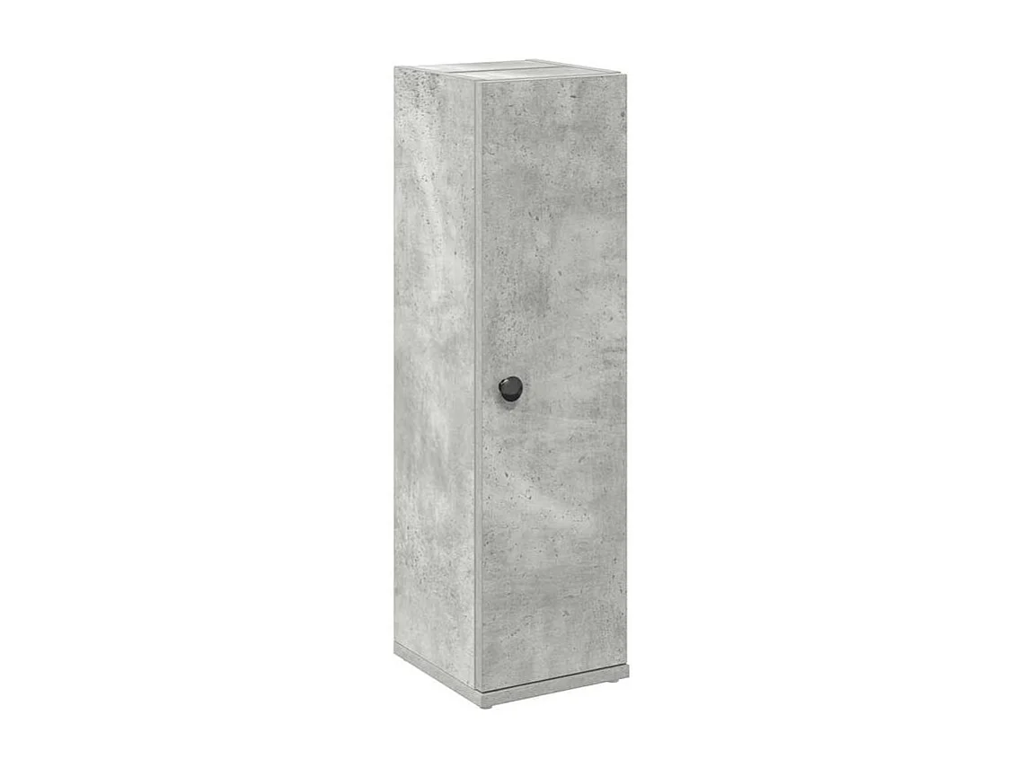 Meuble de salle de bain avec porte-rouleau gris béton