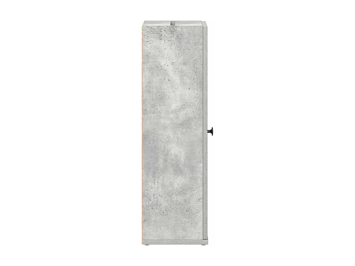 Meuble de salle de bain avec porte-rouleau gris béton