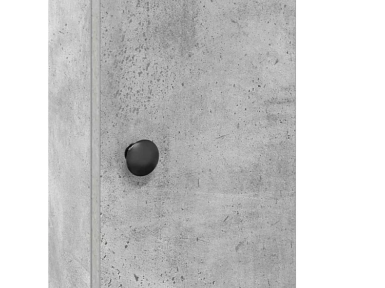 Meuble de salle de bain avec porte-rouleau gris béton