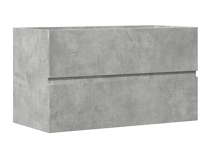 Armoire d'évier Gris béton 90x38,5x45