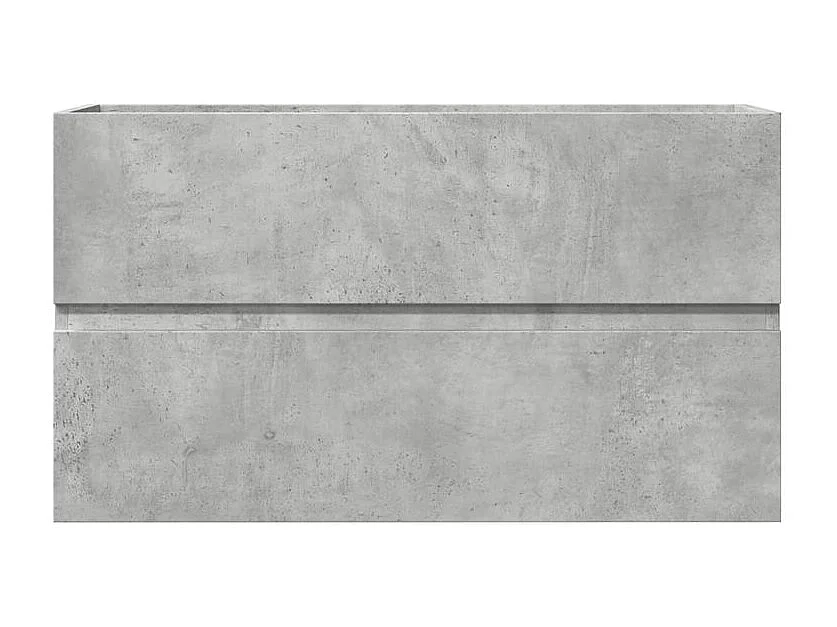 Armoire d'évier Gris béton 90x38,5x45