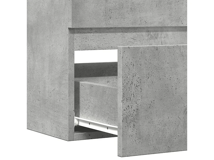 Armoire d'évier Gris béton 90x38,5x45