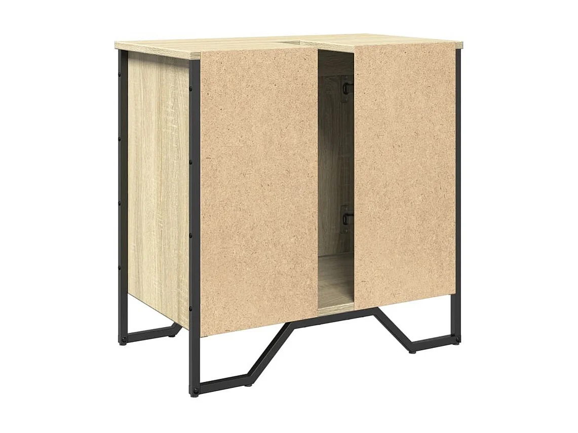 Armoire lavabo de salle de bain chêne sonoma 60x35x60