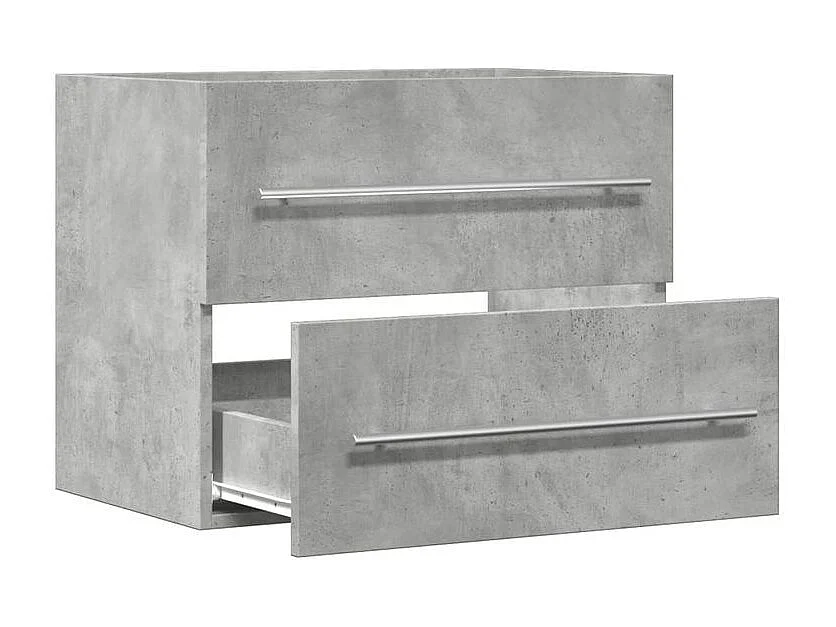 Armoire d'évier Gris béton 60x38,5x48