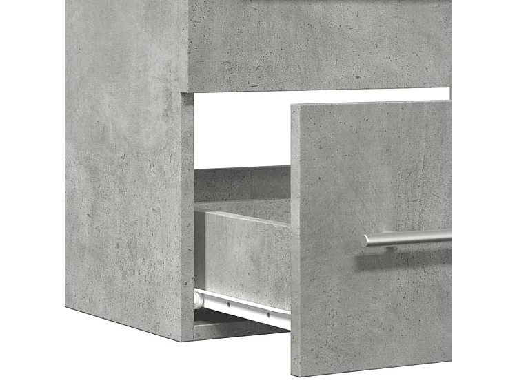 Armoire d'évier Gris béton 60x38,5x48
