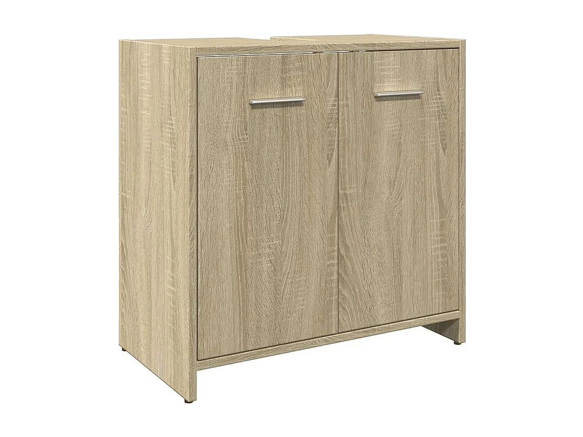 Armoire lavabo de salle de bain chêne sonoma 60x33x60
