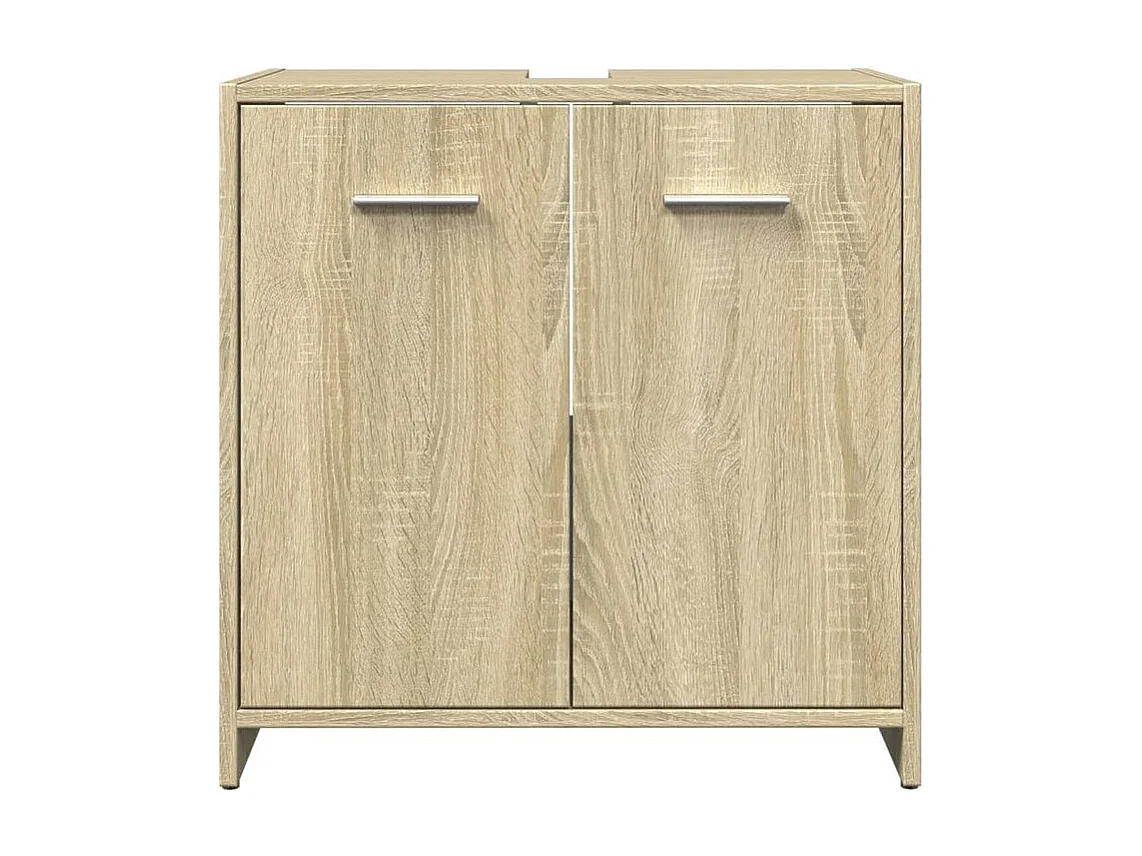 Armoire lavabo de salle de bain chêne sonoma 60x33x60