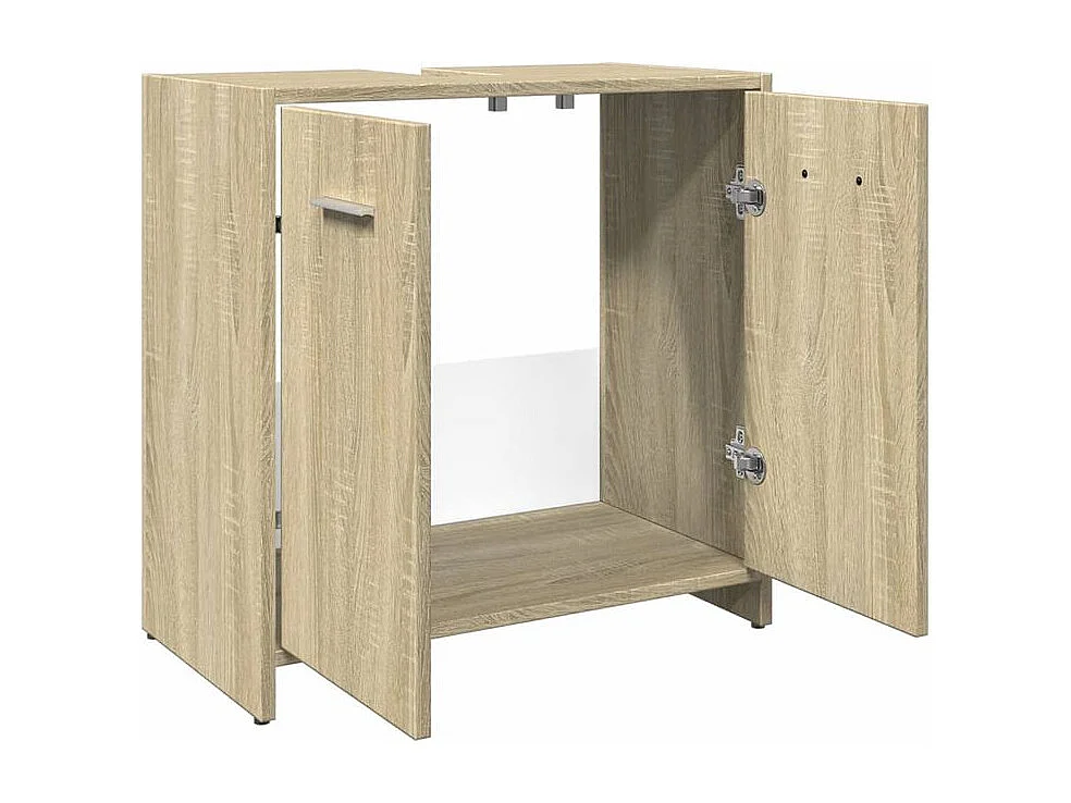 Armoire lavabo de salle de bain chêne sonoma 60x33x60