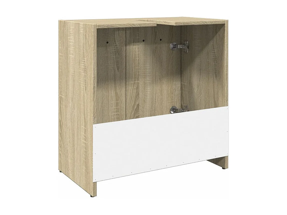 Armoire lavabo de salle de bain chêne sonoma 60x33x60