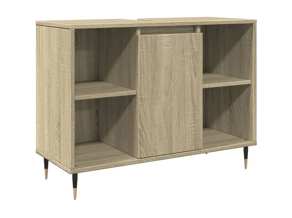 Armoire salle de bain chêne sonoma 80x33x60 bois d'ingénierie