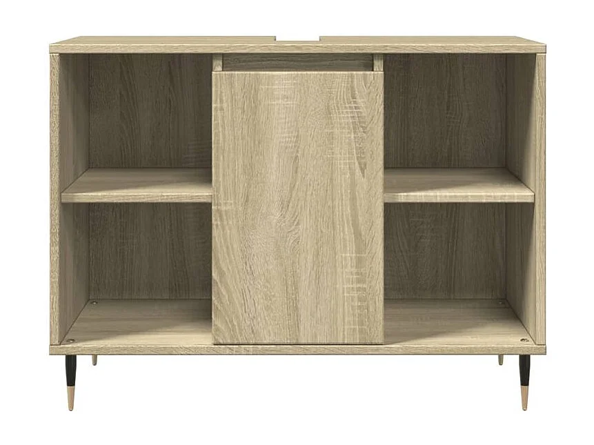 Armoire salle de bain chêne sonoma 80x33x60 bois d'ingénierie
