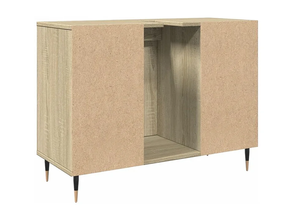 Armoire salle de bain chêne sonoma 80x33x60 bois d'ingénierie