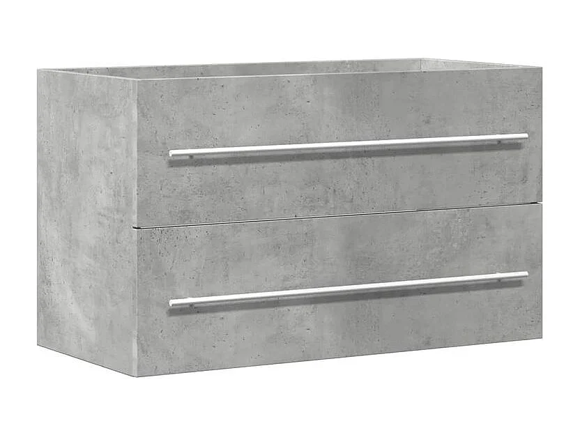 Armoire de lavabo chêne artisanal 80x38,5x48 bois ingénierie