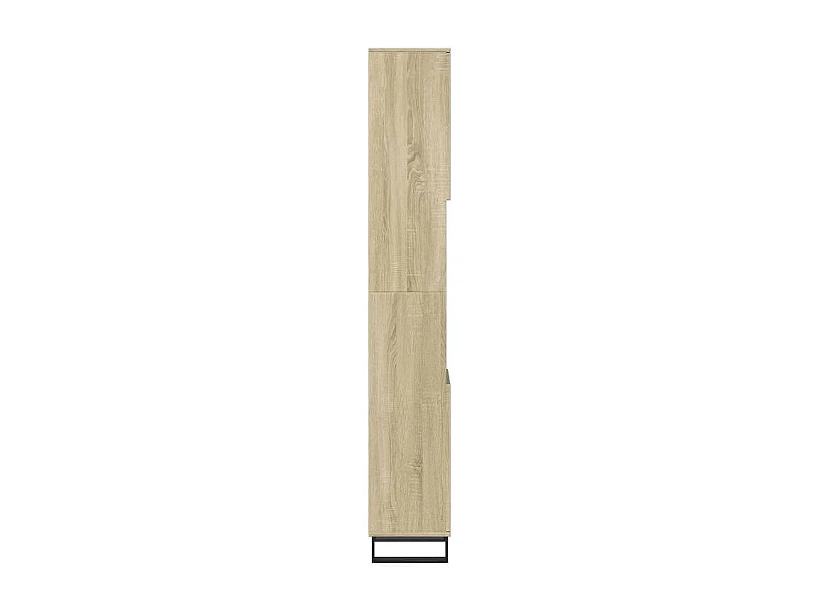 Armoire salle de bain chêne sonoma 30x30x190