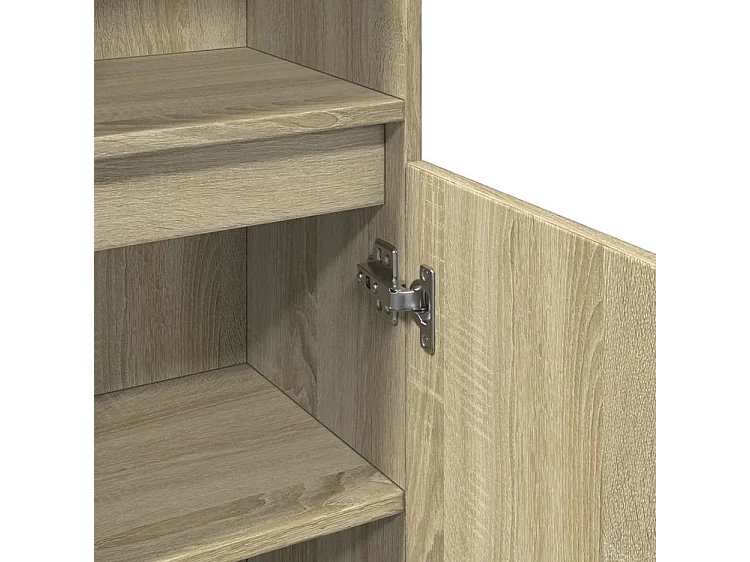 Armoire salle de bain chêne sonoma 30x30x190