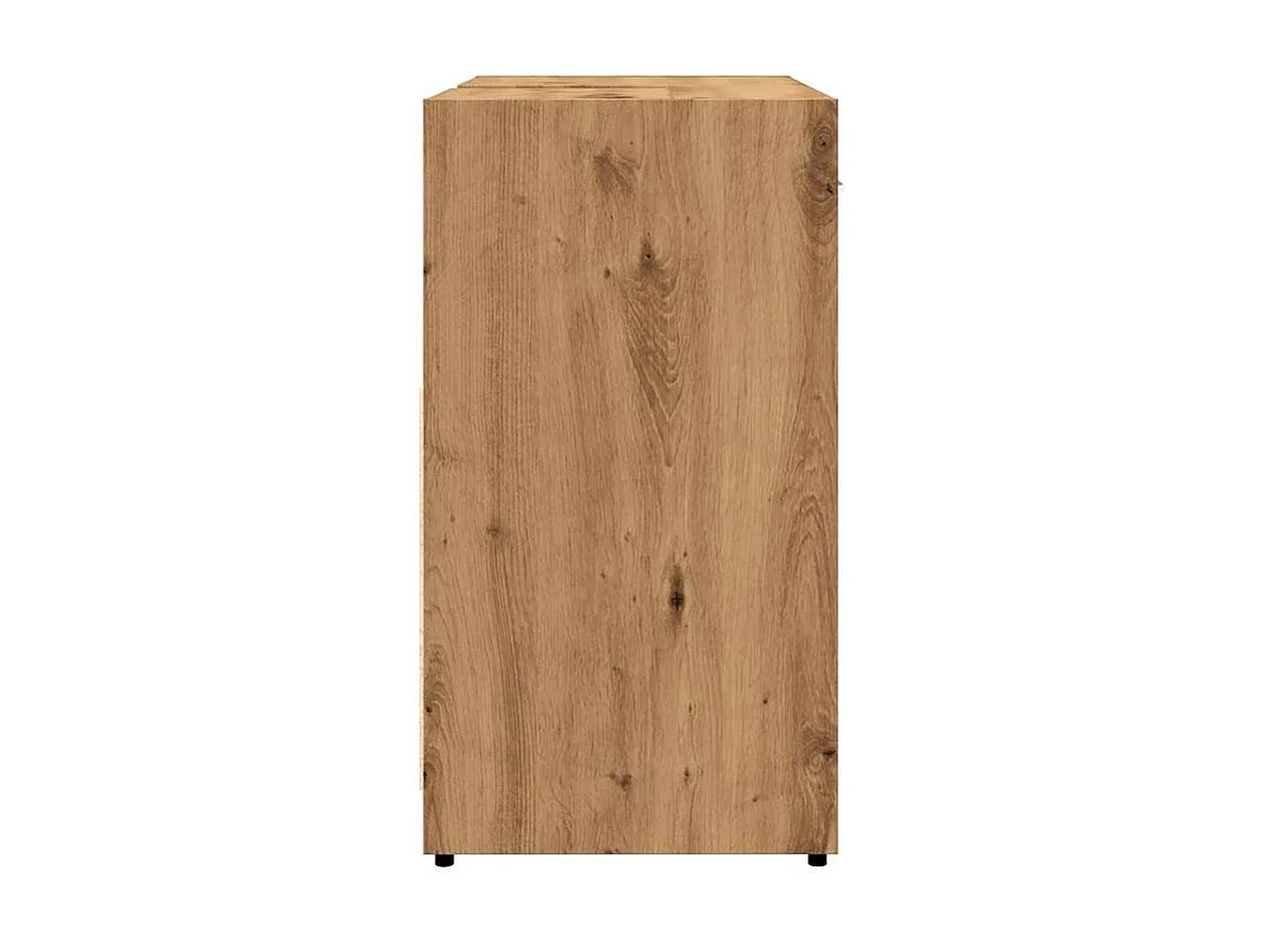 Armoire lavabo de salle de bain chêne artisanal 60x33x60