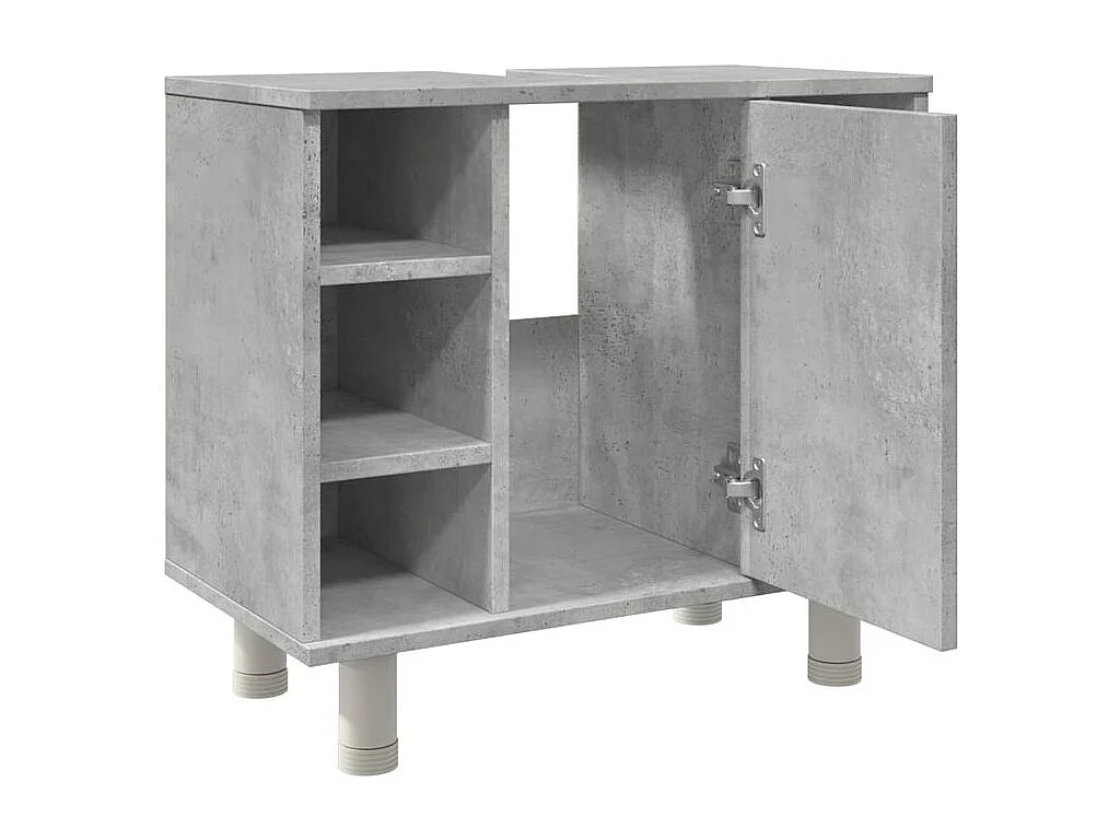 Armoire de salle de bain Gris béton 60x32x53,5